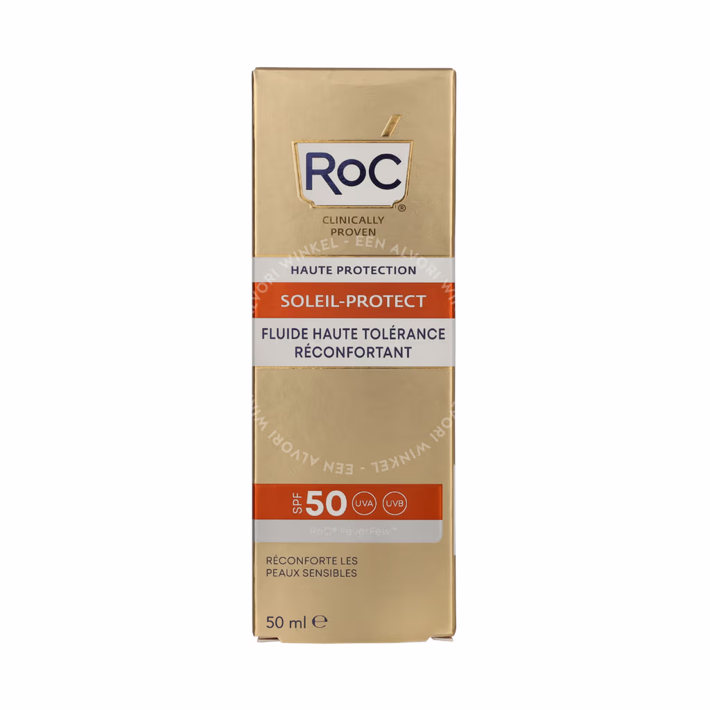 RoC Soleil-Protect High Tolerance Fluid SPF50+ 50ml Comforts Sensitive Skin - Afbeelding 2