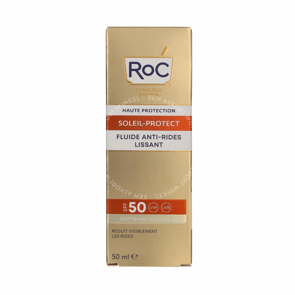 RoC Soleil-Protect Anti-Wrinkle Smoothing Fluid SPF50 50ml - Afbeelding 2