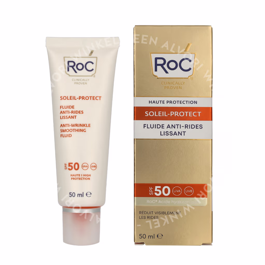 RoC Soleil-Protect Anti-Wrinkle Smoothing Fluid SPF50 50ml - Afbeelding 3