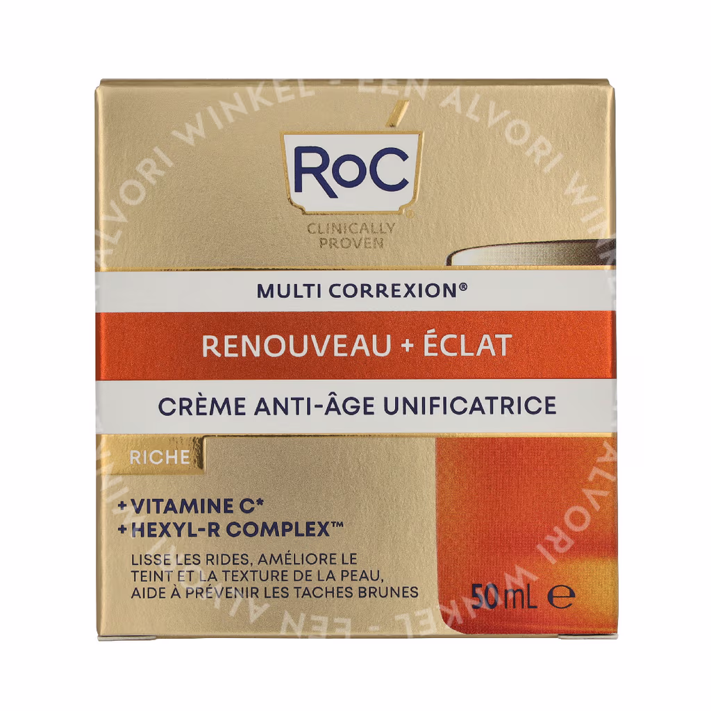 RoC Multi Correxion Anti-Aging Unifying Cream - Rich 50ml Revive + Glow - Afbeelding 2