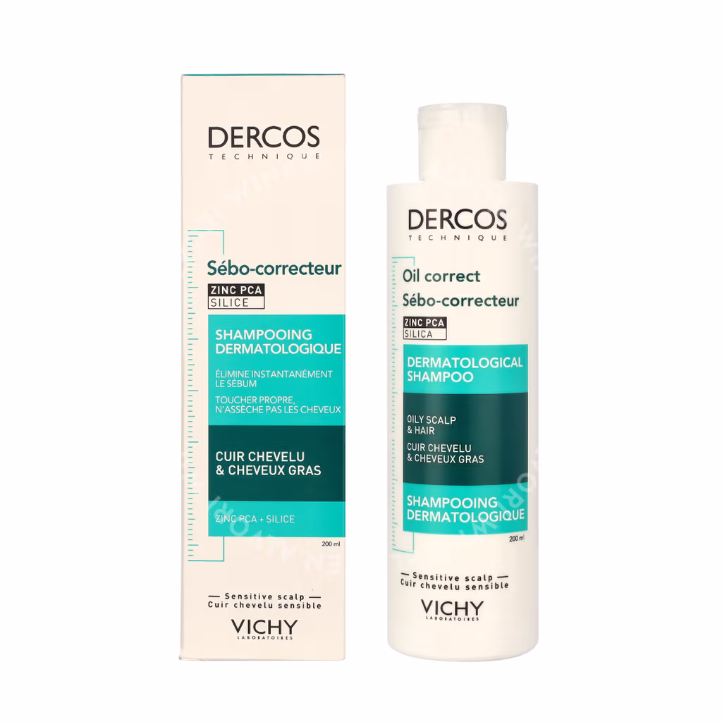 Vichy Dercos Oil-Correct Dermatological Shampoo 200ml - Afbeelding 3