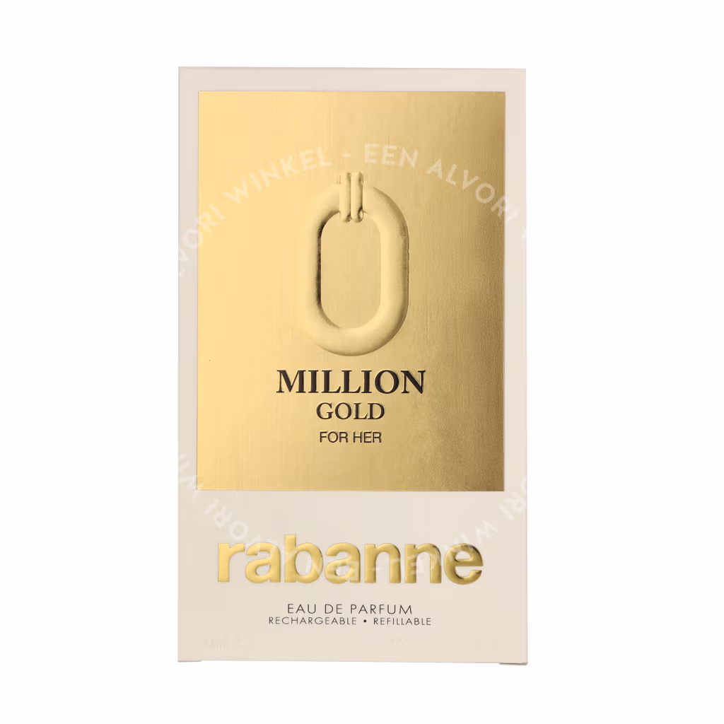 Paco Rabanne Million Gold For Her Edp Spray 50ml Refillable - Afbeelding 2