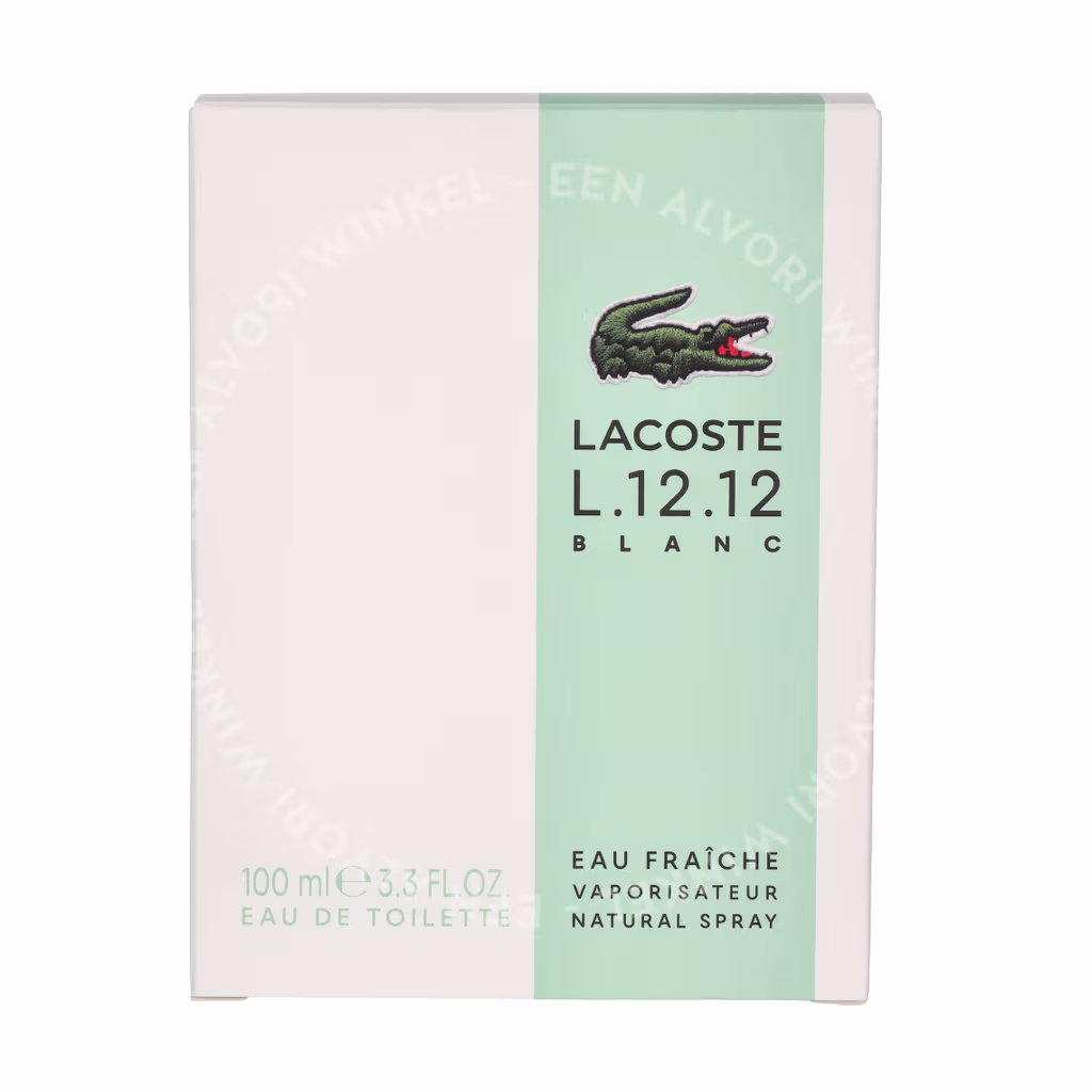 Lacoste L.12.12 Blanc Eau Fraiche Edt Spray 100ml - Afbeelding 2