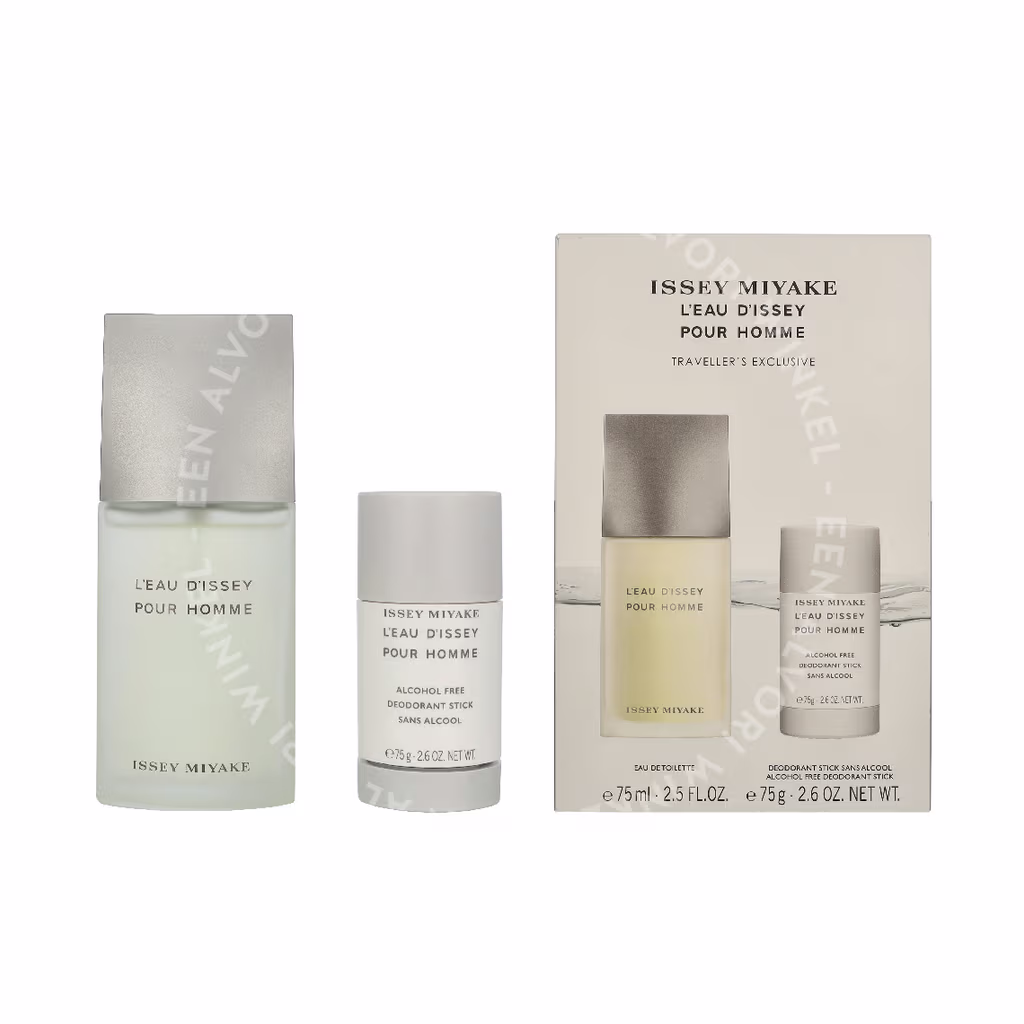 Issey Miyake L'Eau D'Issey Pour Homme Giftset 150ml Edt Spray 75ml/Deo Stick 75gr - Afbeelding 3