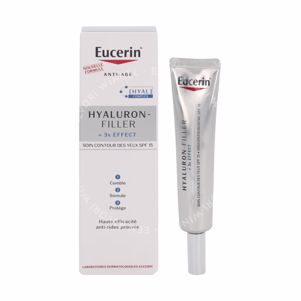 Eucerin Hyaluron-Filler 3x Eye Contour Cream SPF15 15ml - Afbeelding 3