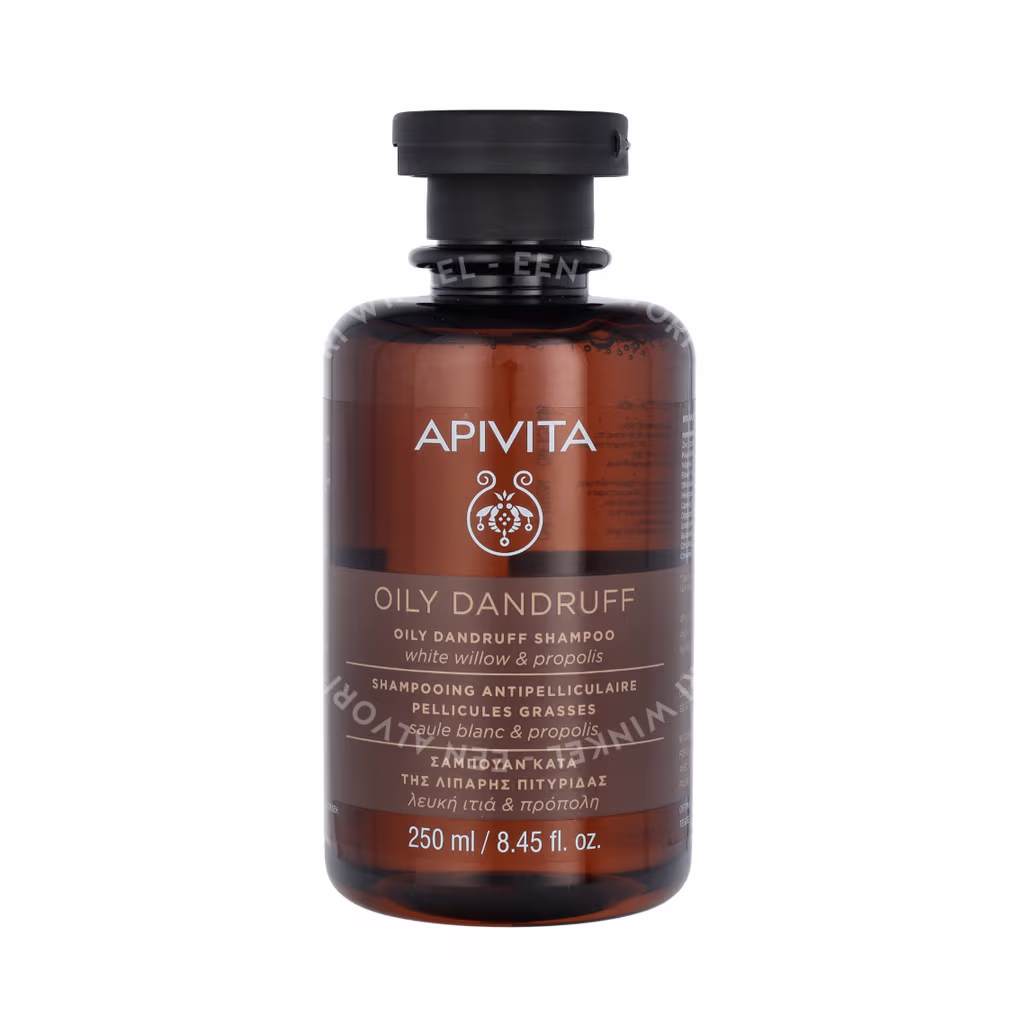 Apivita Oily Dandruff Shampoo 250ml White Willow & Propolis - Afbeelding 2