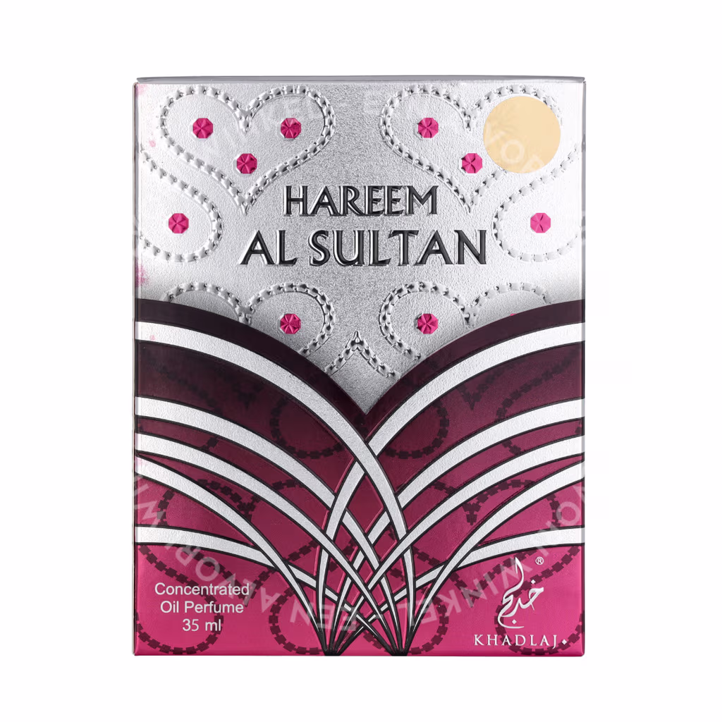 Khadlaj Hareem Al Sultan Silver Attar Perfume Oil 35ml - Afbeelding 2