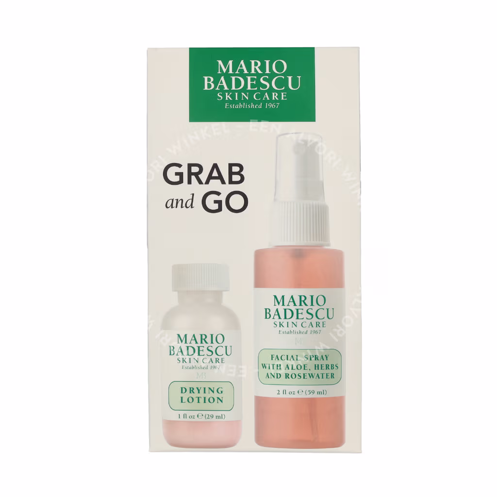 Mario Badescu Grab And Go Set 88ml Drying Lotion 29ml/Facial Spray 59ml - Afbeelding 2