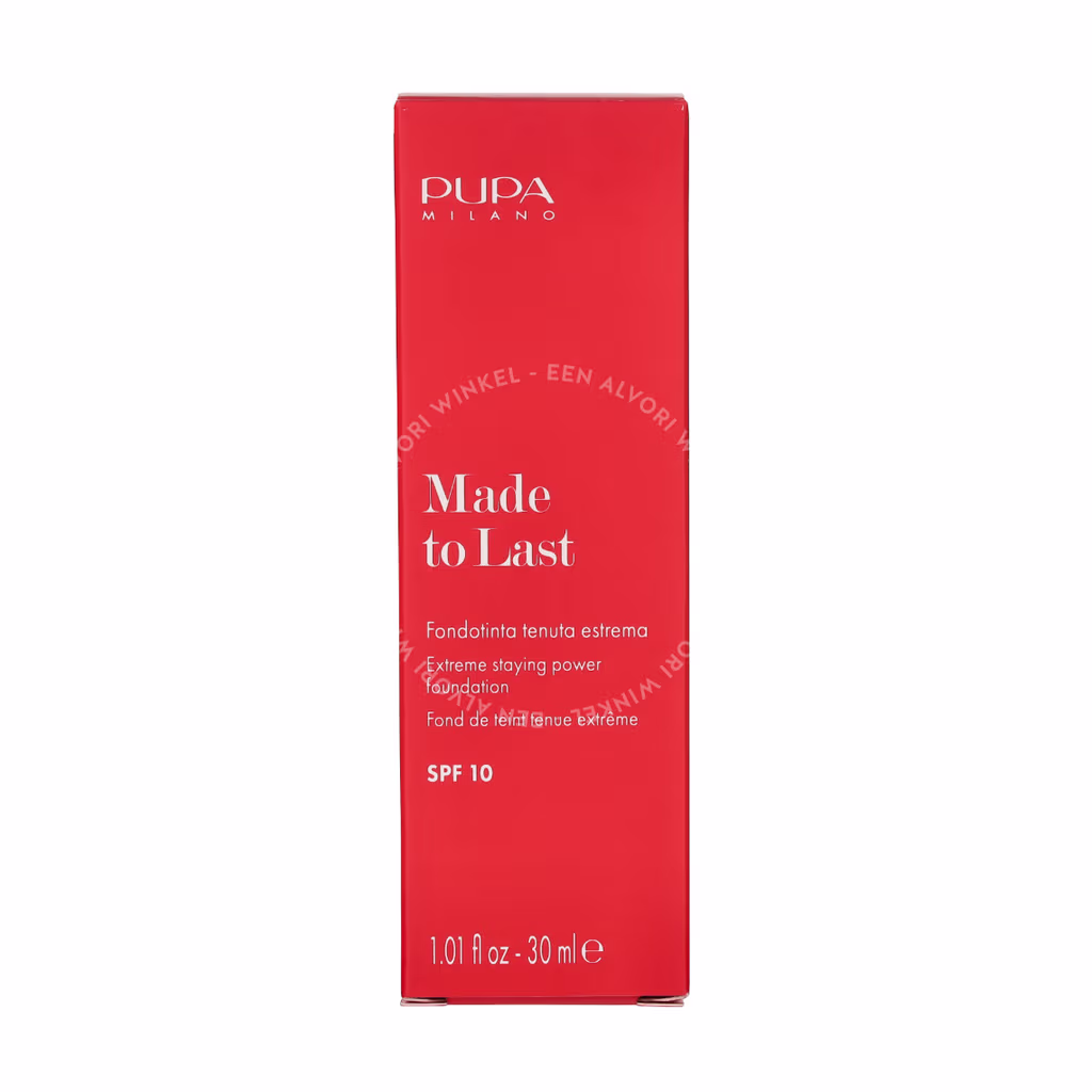 Pupa Made To Last Total Comfort Foundation SPF10 30ml #030 Natural Beige - Afbeelding 2