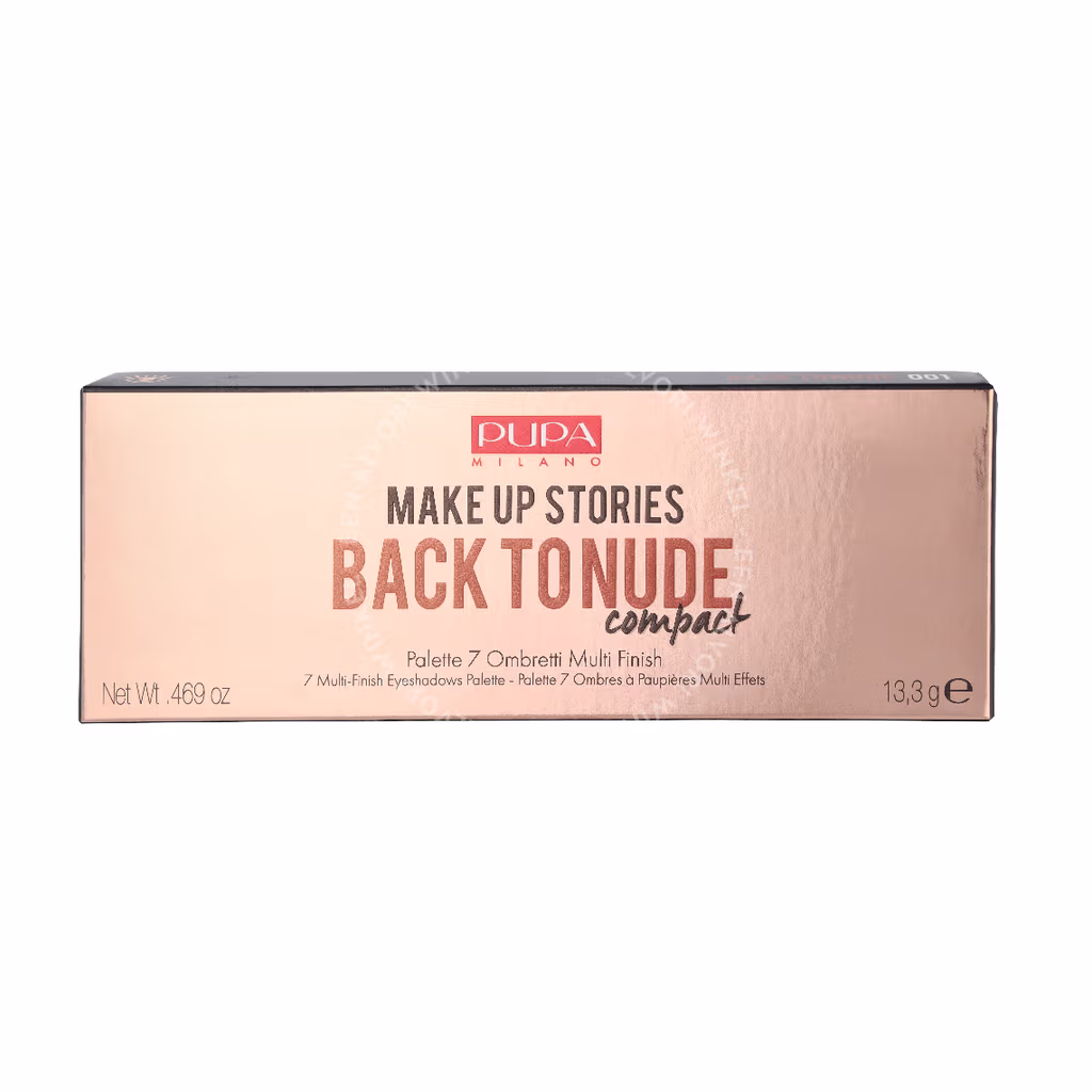 Pupa Make Up Stories Comp. 7 Multi-Finish Eyeshadow Palette 13.3g #001 Back To Nude - Afbeelding 2