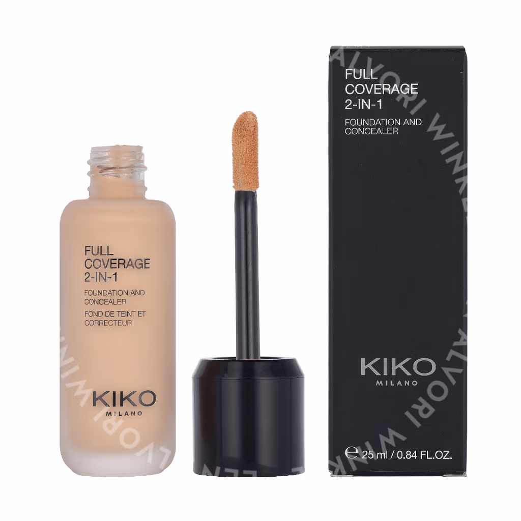Kiko Milano Full Coverage 2 In 1 Foundation & Concealer 25ml N10 - Afbeelding 3