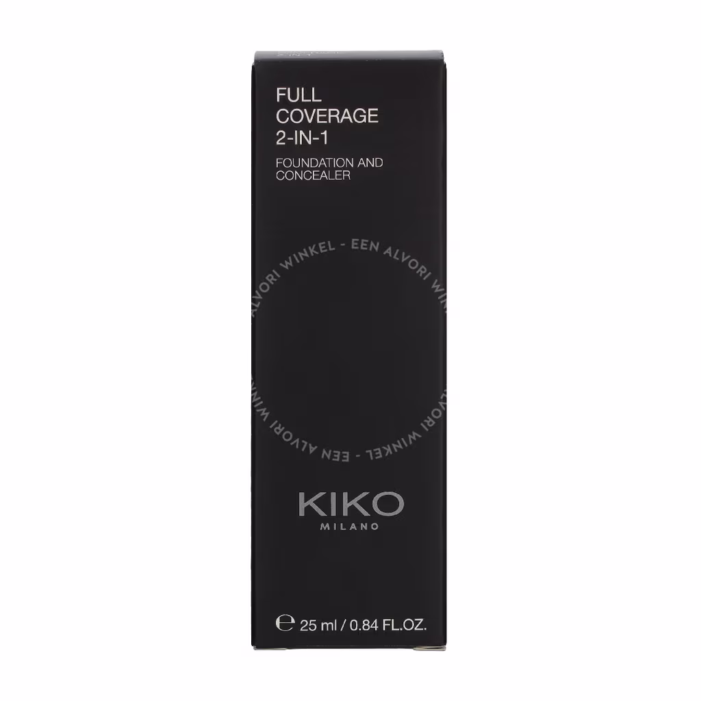 Kiko Milano Full Coverage 2 In 1 Foundation & Concealer 25ml N250 - Afbeelding 2