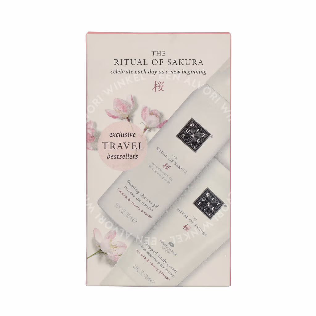 Rituals Sakura Exclusive Travel Set 120ml Foarming Shower Gel 50ml/Whipped Body Cream 70ml - Afbeelding 2