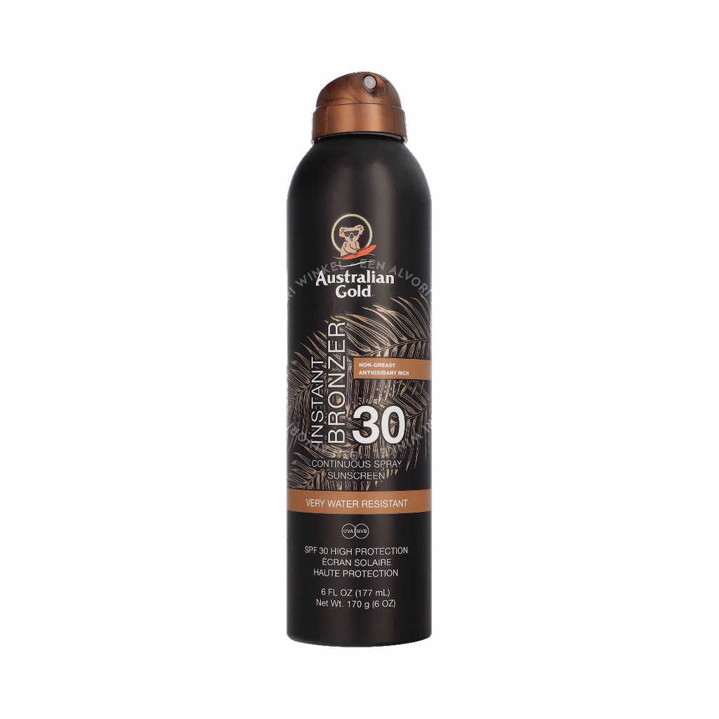 Australian Gold Instant Bronzer Continuous Spray SPF30 177ml - Afbeelding 2