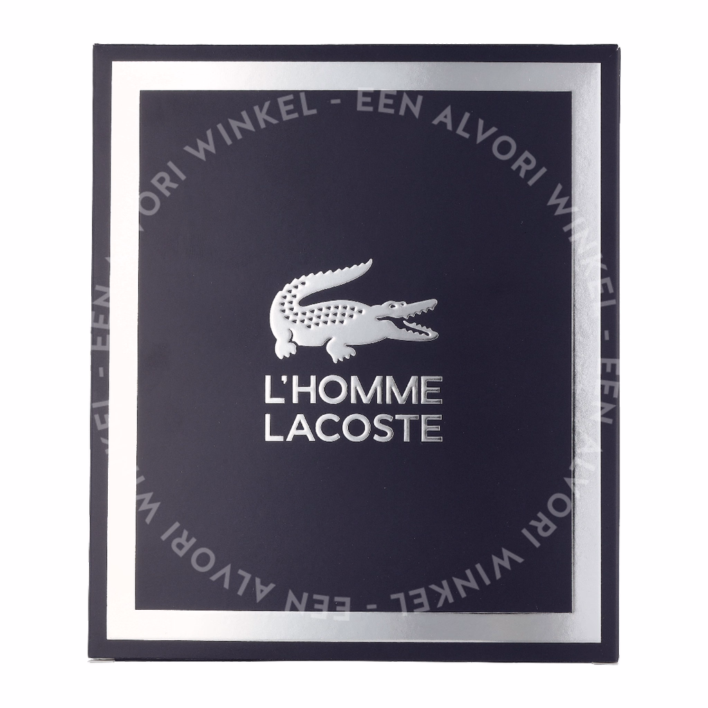Lacoste L'Homme Giftset 150ml Edt Spray 50ml/Shower Gel 100ml - Afbeelding 2