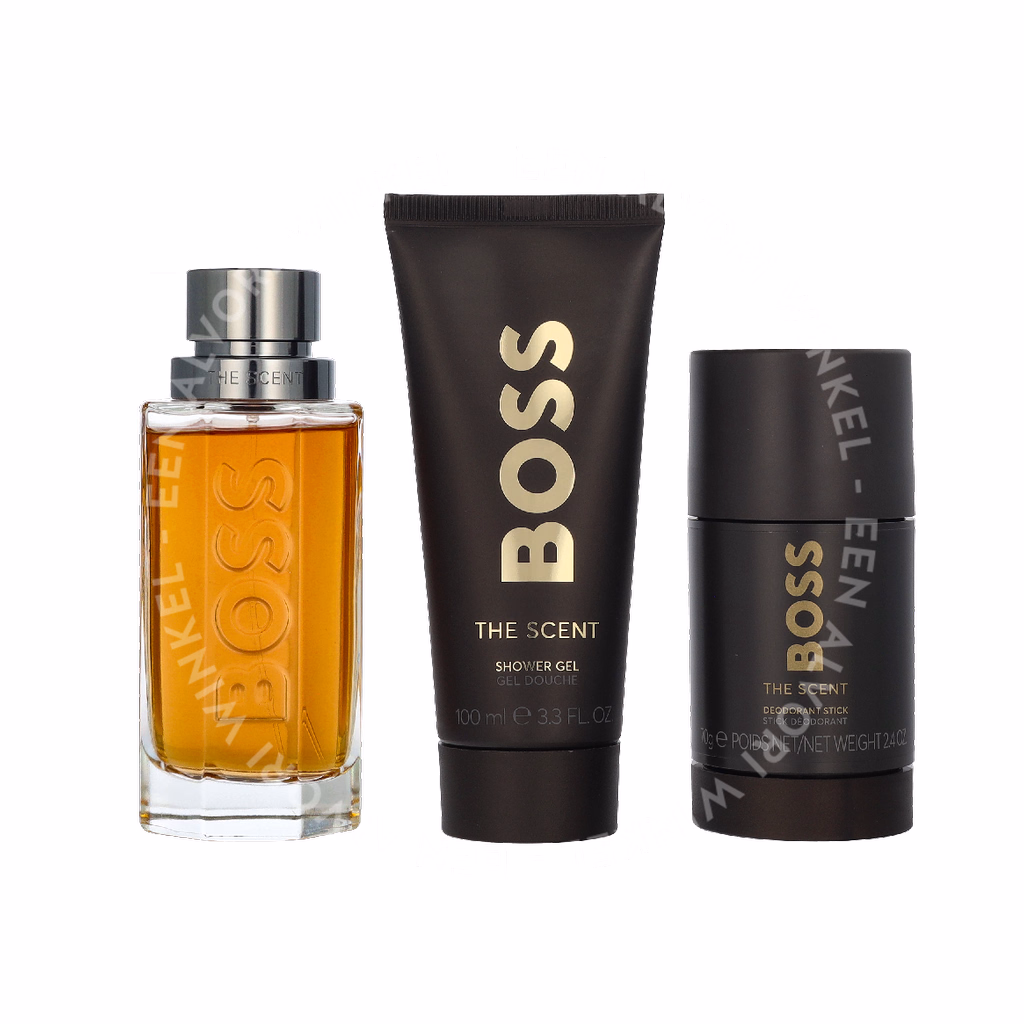 Boss The Scent Giftset 275ml Edt Spray 100ml/Shower Gel 100ml/Deo Stick 75ml - Afbeelding 3