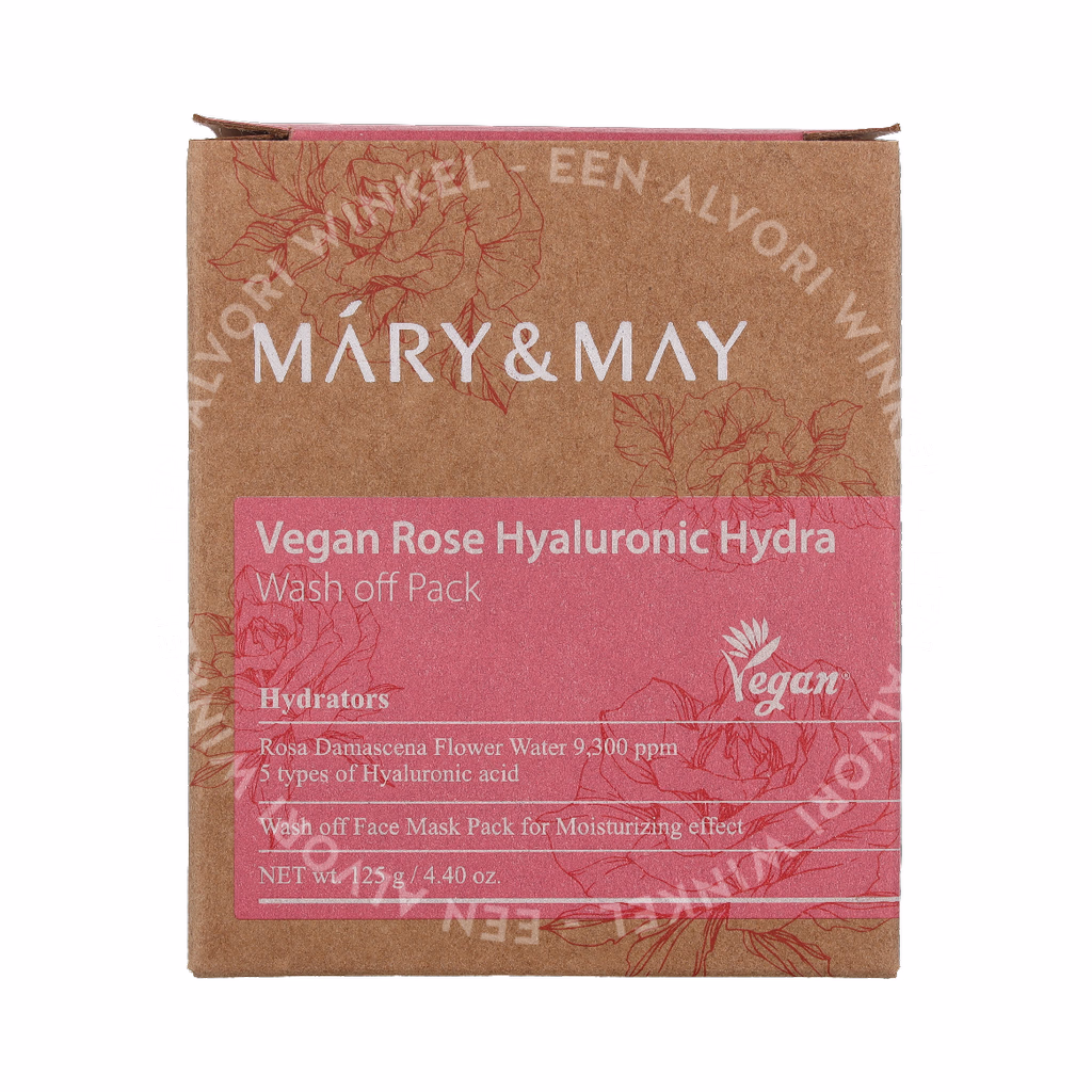 Mary & May Rose Hyaluronic Hydra Wash Off Pack 125g - Afbeelding 2