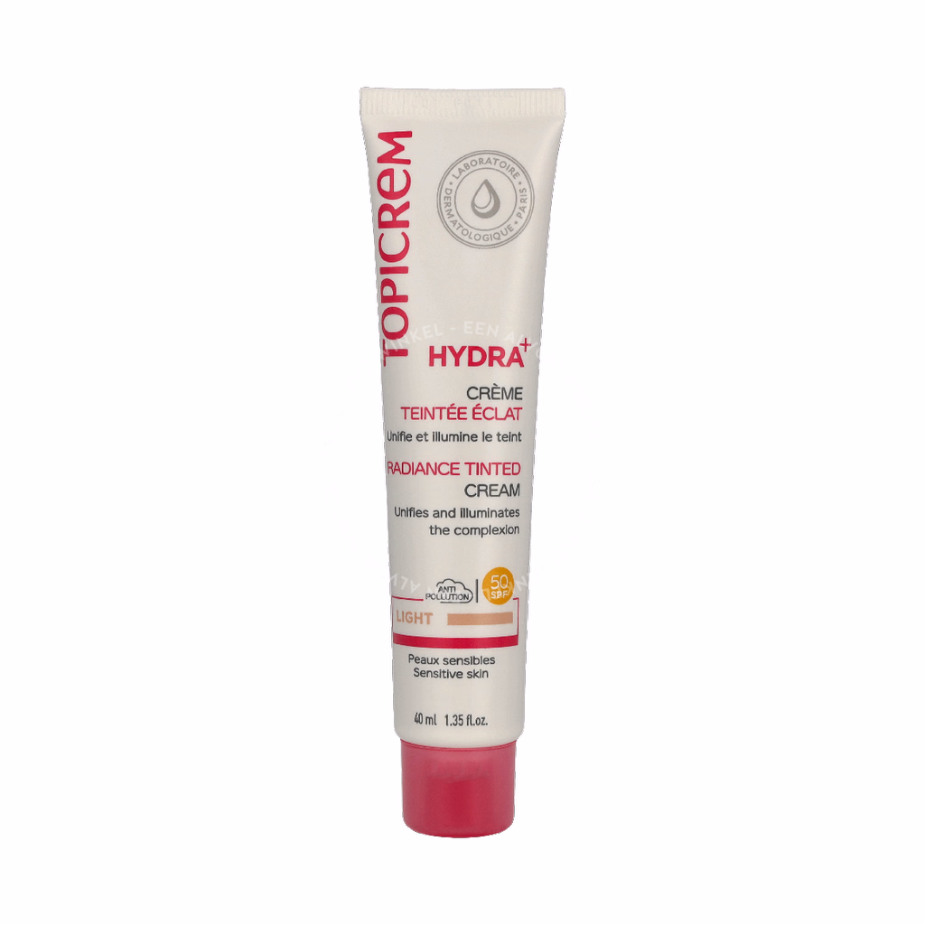 Topicrem Hydra+ Radiance Tinted Cream SPF 50 40ml Light - Afbeelding 3