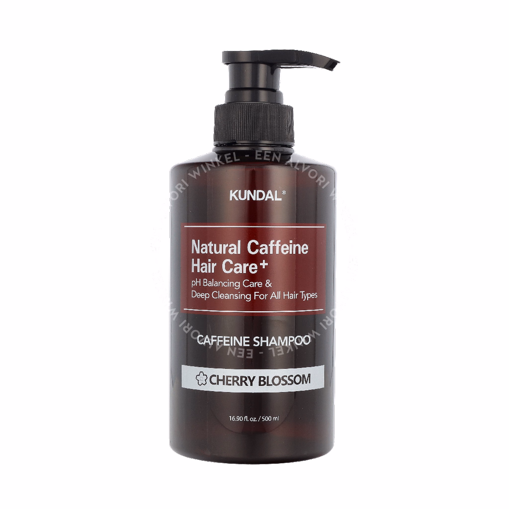 Kundal Caffeine Shampoo 500ml Cherry Blossom - Afbeelding 2